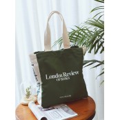 TD0 LONDON REVIEW™ Płócienna torba shopperka. 2 kolory
